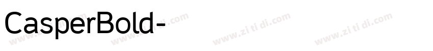 CasperBold字体转换