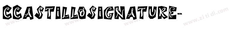 cCastilloSignature字体转换