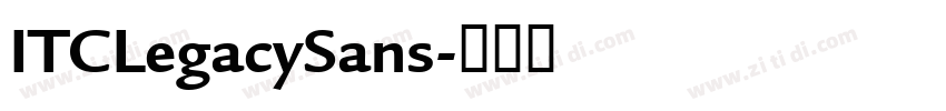 ITCLegacySans字体转换