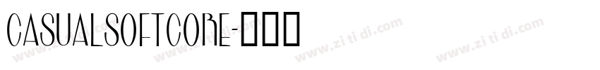 CasualSoftcore字体转换