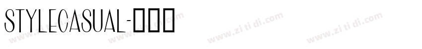 StyleCasual字体转换