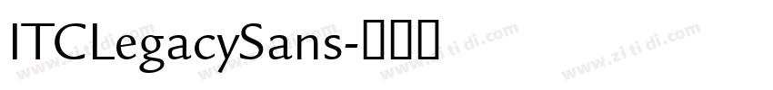 ITCLegacySans字体转换