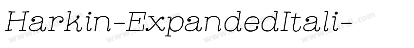 Harkin-ExpandedItali字体转换