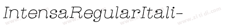 IntensaRegularItali字体转换