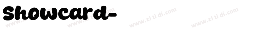 Showcard字体转换