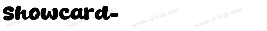 Showcard字体转换