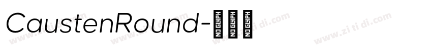 CaustenRound字体转换