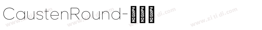 CaustenRound字体转换