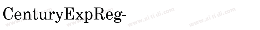 CenturyExpReg字体转换
