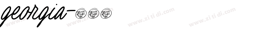 georgia字体转换
