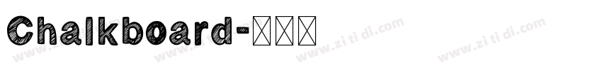 Chalkboard字体转换