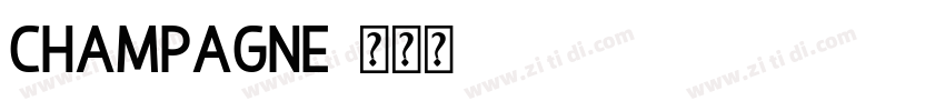 Champagne字体转换