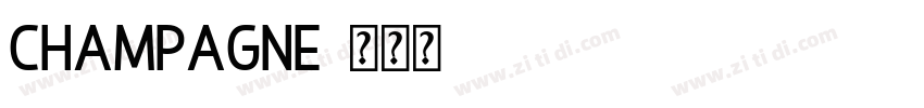 Champagne字体转换