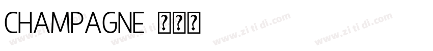 Champagne字体转换