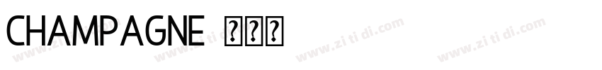 Champagne字体转换