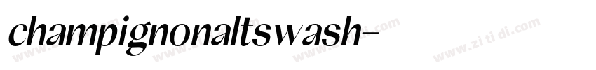 champignonaltswash字体转换