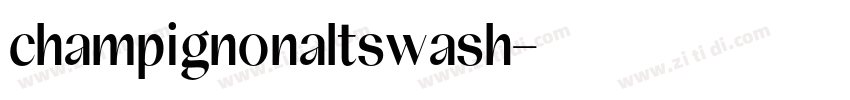 champignonaltswash字体转换
