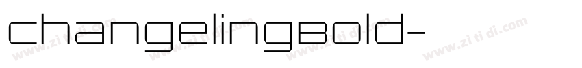 ChangelingBold字体转换