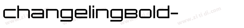 ChangelingBold字体转换