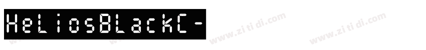 HeliosBlackC字体转换