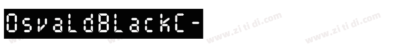 OsvaldBlackC字体转换