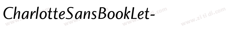 CharlotteSansBookLet字体转换 CharlotteSansBookLet字体转换
