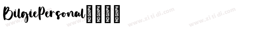 BilgiePersonal字体转换 BilgiePersonal字体转换