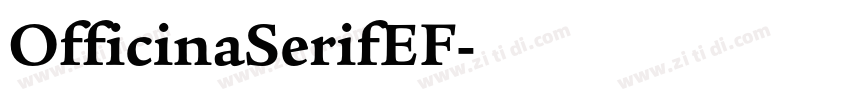 OfficinaSerifEF字体转换