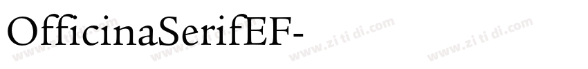 OfficinaSerifEF字体转换