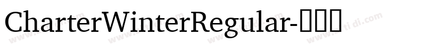 CharterWinterRegular字体转换