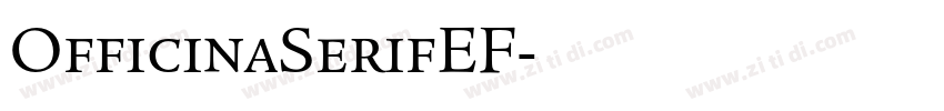 OfficinaSerifEF字体转换