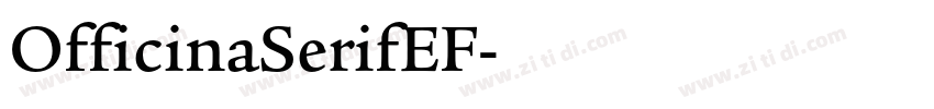 OfficinaSerifEF字体转换
