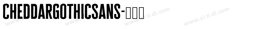 CheddarGothicSans字体转换