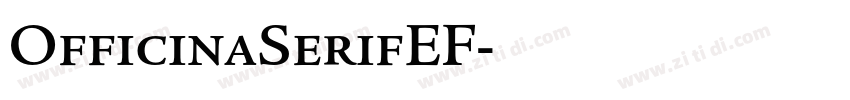 OfficinaSerifEF字体转换