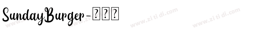 SundayBurger字体转换