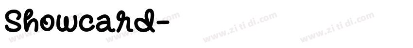 Showcard字体转换