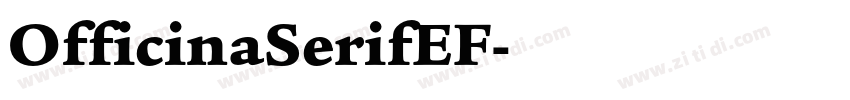 OfficinaSerifEF字体转换