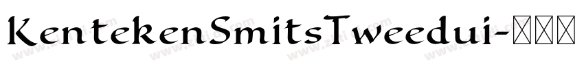 KentekenSmitsTweedui字体转换