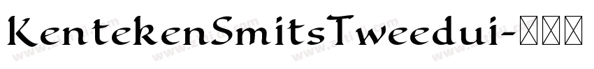 KentekenSmitsTweedui字体转换