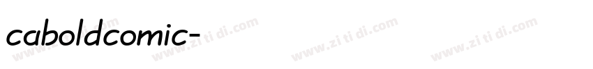 caboldcomic字体转换