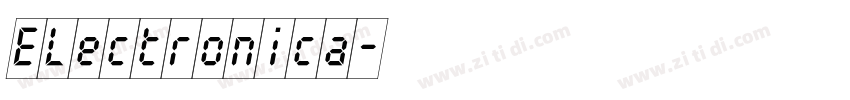 Electronica字体转换