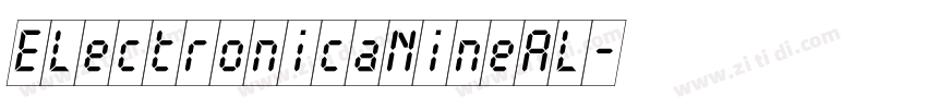 ElectronicaNineAl字体转换