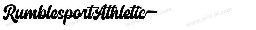 RumblesportAthletic字体转换