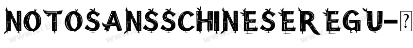 NotoSansSChineseRegu字体转换