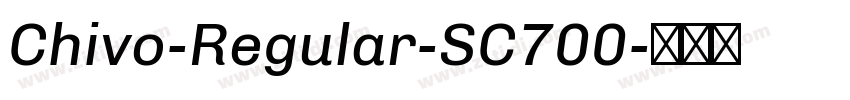 Chivo-Regular-SC700字体转换