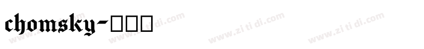 chomsky字体转换