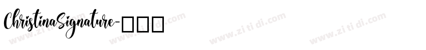 ChristinaSignature字体转换