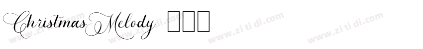 ChristmasMelody字体转换
