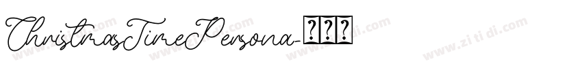 ChristmasTimePersona字体转换