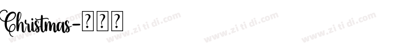 Christmas字体转换